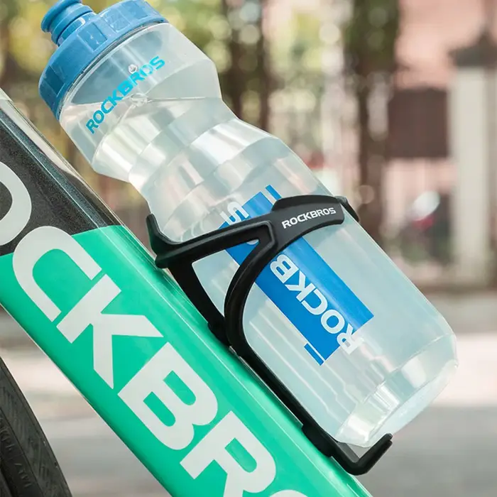 ROCKBROS bouteille d'eau de cyclisme + porte-bouteille d'eau ensemble de 2 pièces-750 ml bouteille d'eau de sport + porte-bouteille d'eau moulé intégré