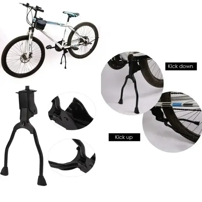 Béquille de vélo pliable en acier inoxydable