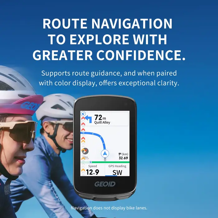 GEOID CC700 GPS ordinateur de vélo 2.8 pouces écran couleur Route Navigation compteur de vitesse de vélo WIFI étanche odomètre de cyclisme