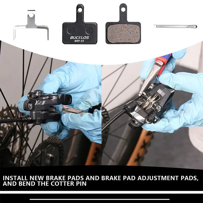 BUCKKub-Plaquettes de frein à disque semi-métalliques pour vélo de montagne