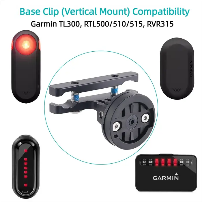 Support de tige de selle pour feu arrière de vélo Garmin Varia Radar