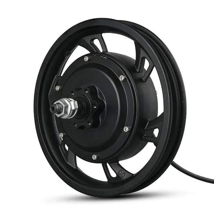 Roue arrière de Scooter de moteur de moyeu sans engrenage sans brosse de 12 pouces avec pneu 36V350W 48V500W