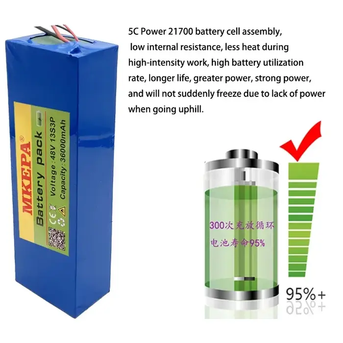 Batterie lithium-ion électrique pliante pour scooter