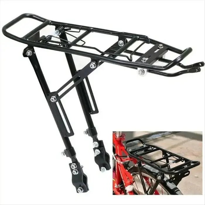 Porte-bagages arrière pour vélo, porte-bagages à dégagement rapide de grande capacité, accessoires pour vélos de montagne et pliants