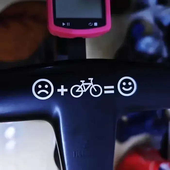 1 ensemble d'autocollants personnalisés pour vélo