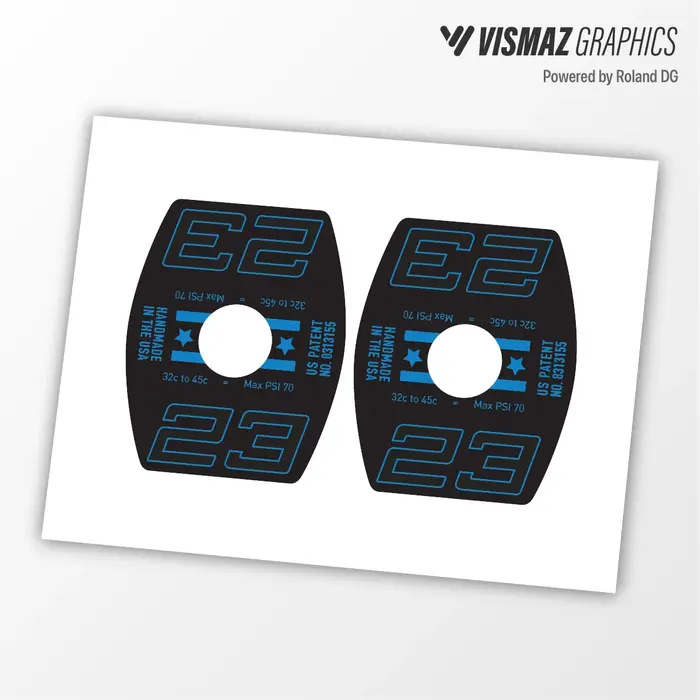 Autocollant vinyle pour trou de valve de jante de vélo VISMAZ G23 Gravel Bike, autocollant de jante