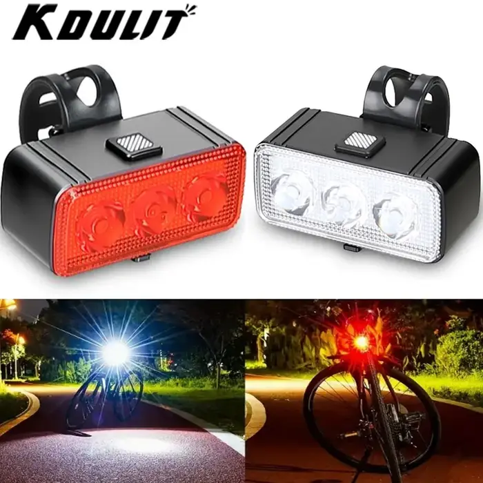 Éclairage de vélo feux avant et arrière et ensemble lampe
