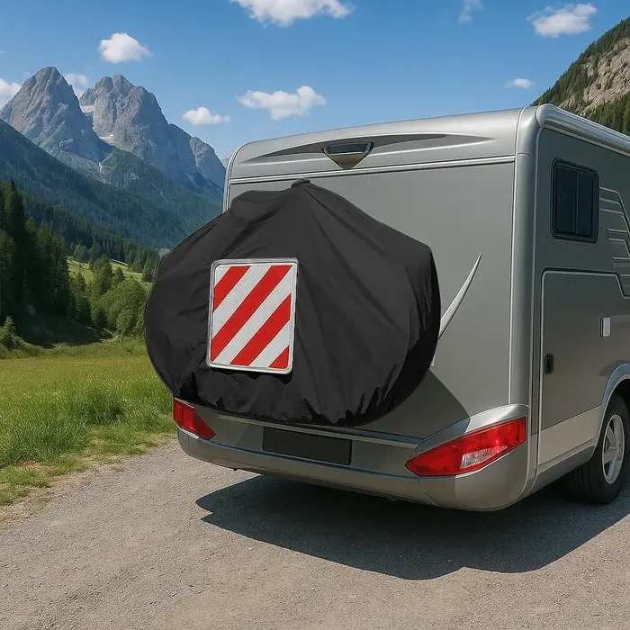 Housse de vélo universelle pour caravane, fixation arrière, 210D Oxford, imperméable, anti-poussière, pour camping-car, caravane, fourgonnette