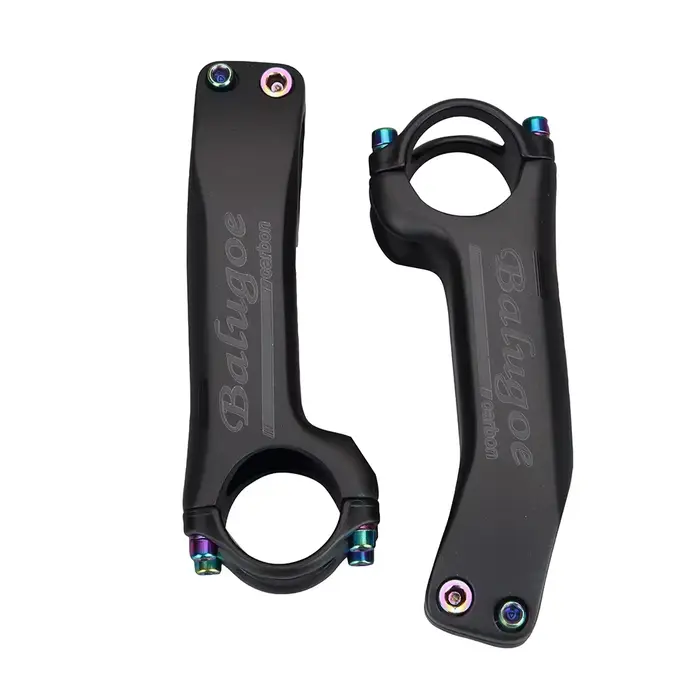 BALUGOE tige de guidon de vélo en carbone ultralégère 6/17 degrés 31.8mm 70mm-130mm puissance tige d