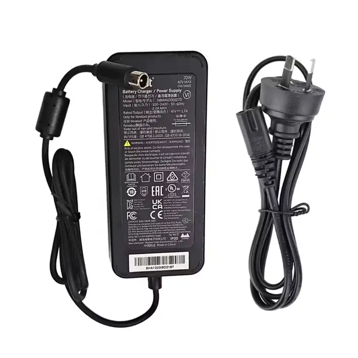 Chargeur d'origine 70W pour Scooter électrique Ninebot E3 E3 Plus E3 Pro