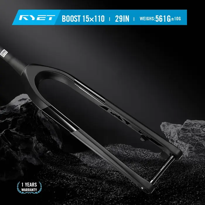 RYET – fourche rigide ultralégère en carbone pour vtt