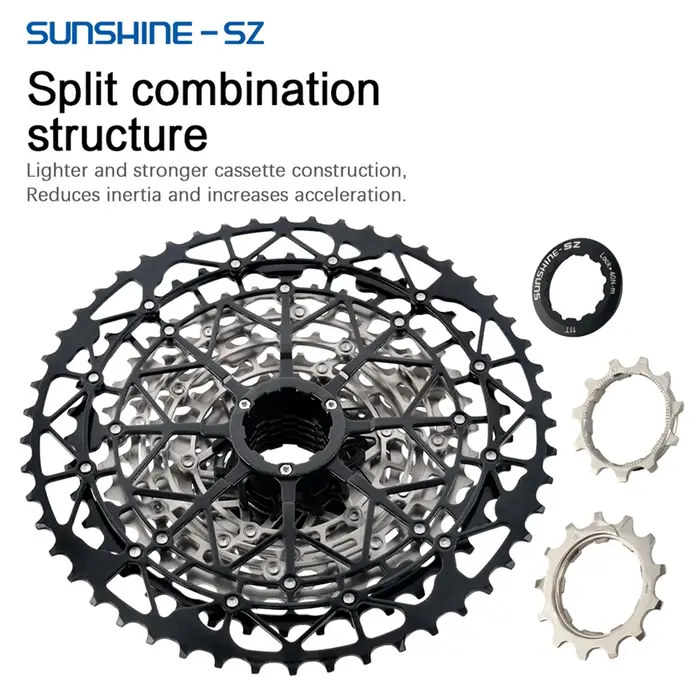 SUNSHINE – Cassette de vélo de montagne 8 9 10 11 12 vitesses