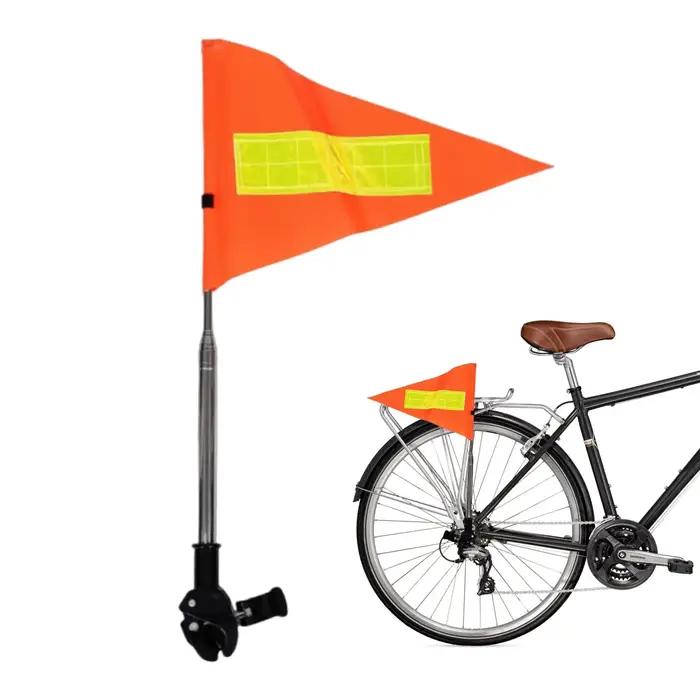 Drapeau de vélo avec poteau pour la sécurité