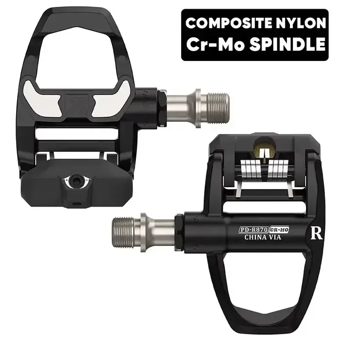 Pédales de vélo de route BUCKLOS en carbone/nylon, pédales autobloquantes, pédales ultralégères sans