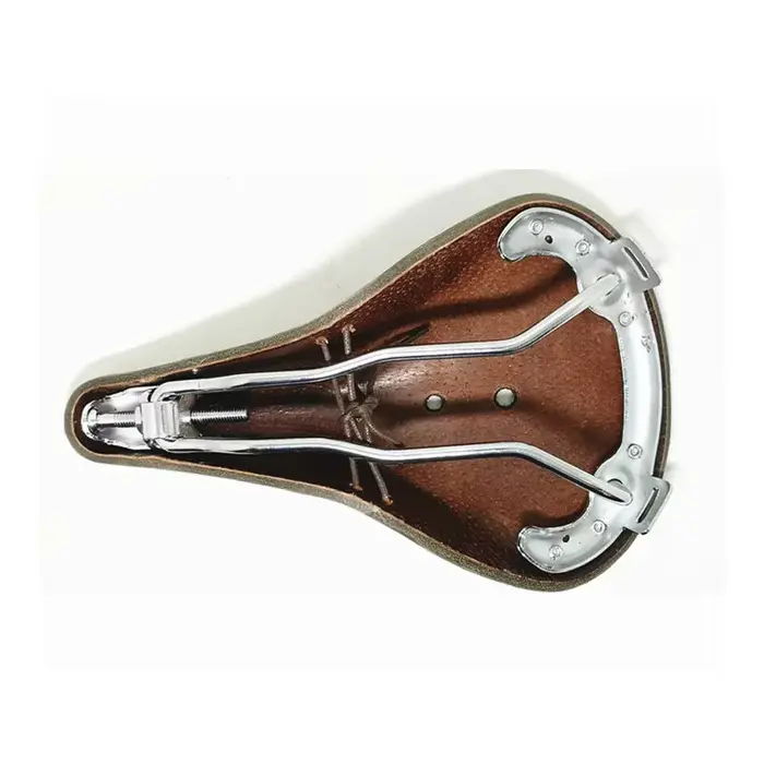 Selle de vélo vintage classique en cuir de vachette