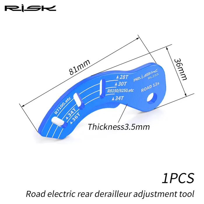 Outil de réglage et de guidage du dérailleur arrière électrique 12T pour vélo de route RISK, outil d