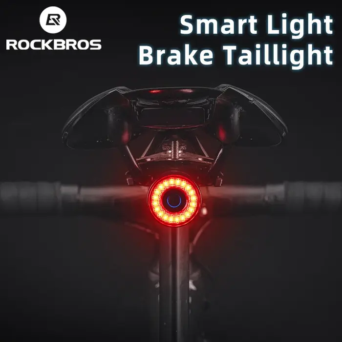ROCKBROS frein intelligent feu arrière de vélo vtt tige de selle de route