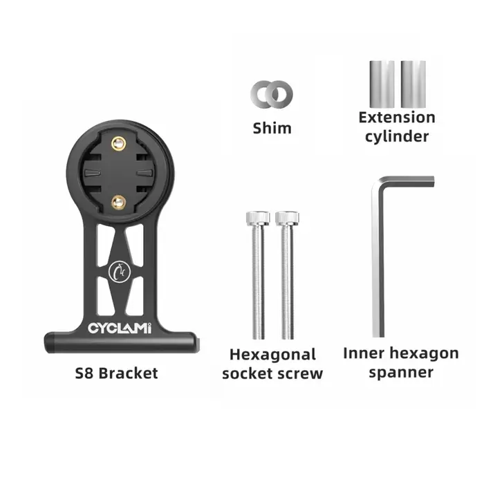 CYCLAMI support de guidon de vélo à montage avant étendu pour adaptateur NiteRider caméra d'action s