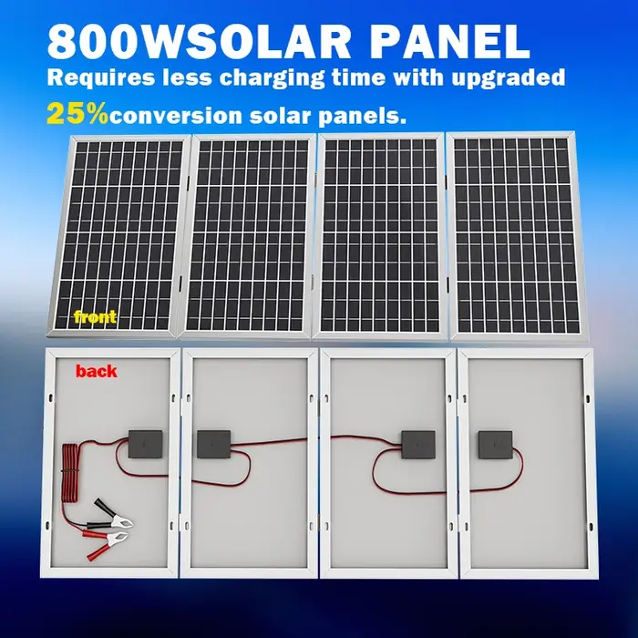 Panneau solaire pliable 800W