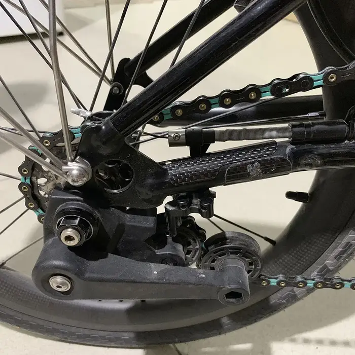 Trigo-Autocollant de protection de cadre triangulaire arrière pour vélo pliant Bromsilice
