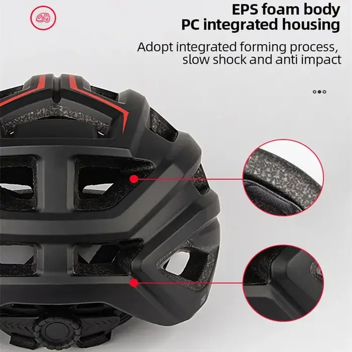 Casque de vélo moulé intégralement pour homme et femme