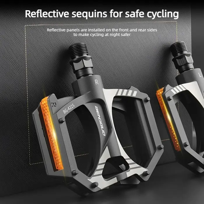 Pédales de vélo en nylon diamanté durables