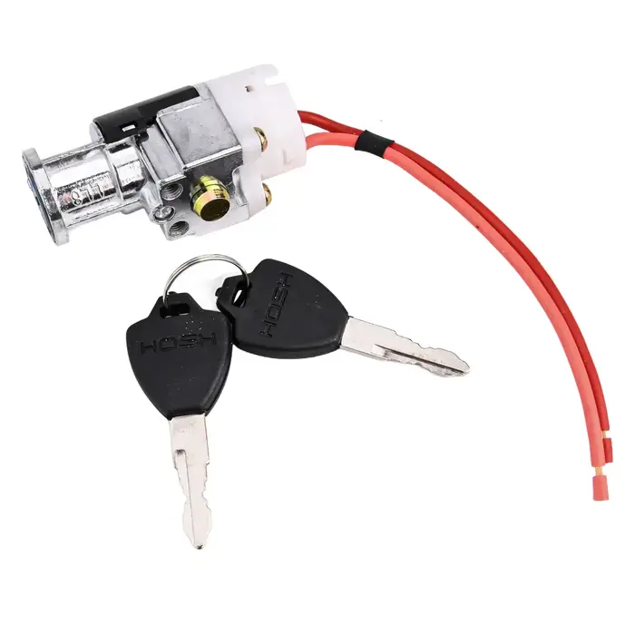 Serrure de boîte de verrouillage de batterie de vélo électrique avec interrupteur d'allumage à 2 touches pour