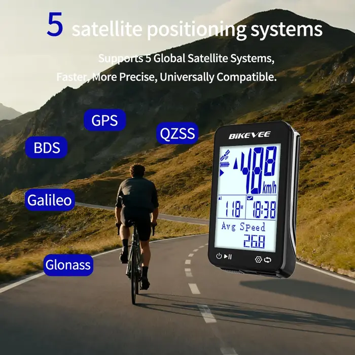 Ordinateur de vélo GPS sans fil