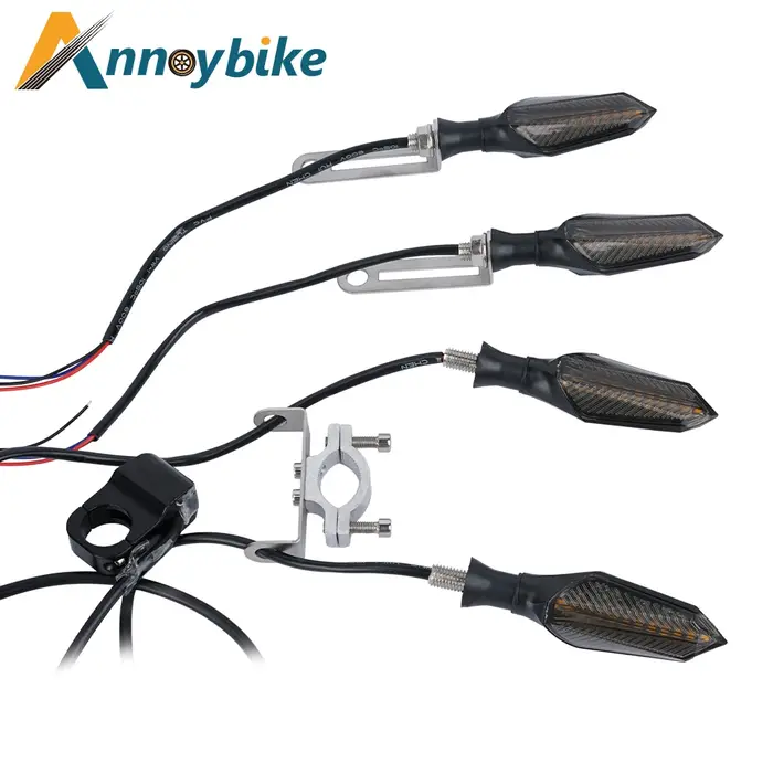 E vélo 48V 60V vélo électrique étanche câble lumière ensemble avant arrière clignotant dynamique clignotants Scooter accessoires lumière