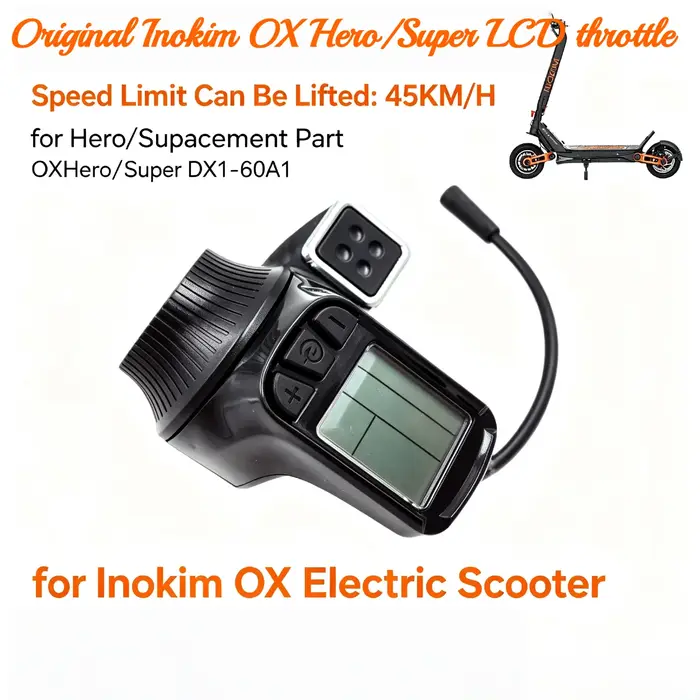 Accessoires de réparation pour trottinette électrique INOKIM OX OEM 60V avec écran LCD intégré et ac