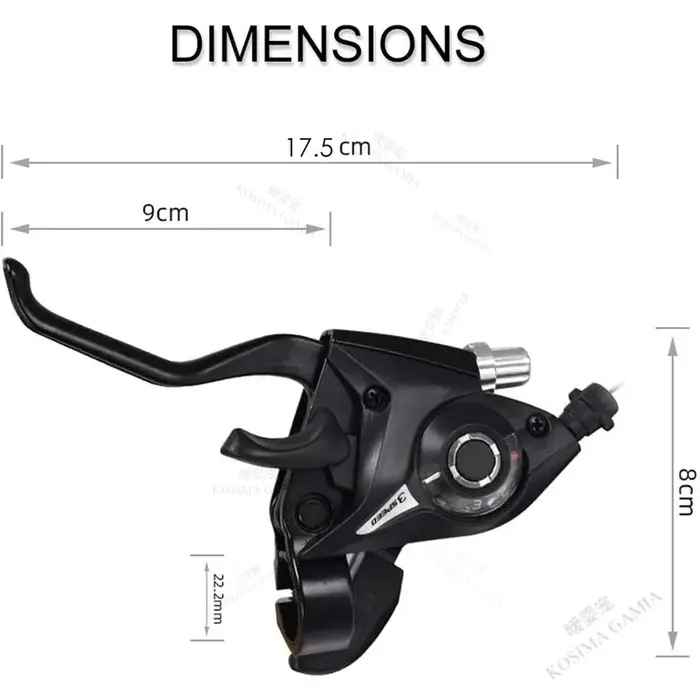 Leviers de frein et de changement de vitesse pour vélo de montagne