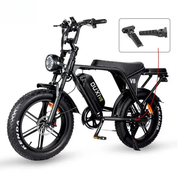 Pédale arrière V8 pour vélo électrique Fat Bike – Pièce de rechange durable