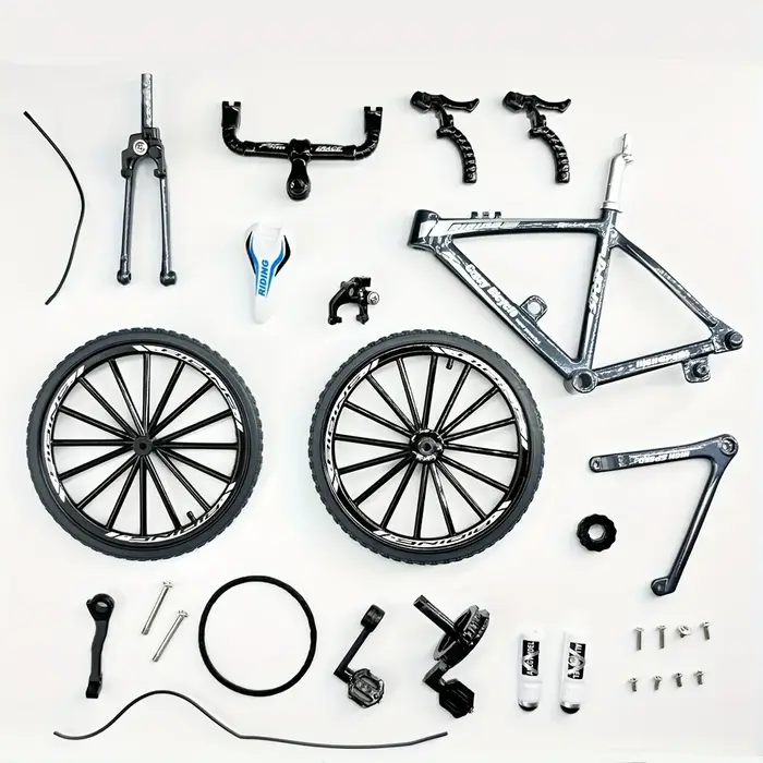 Ornement de modèle de vélo de montagne à monter soi-même, Kit d'échelle de Mini modèle de vélo de Si