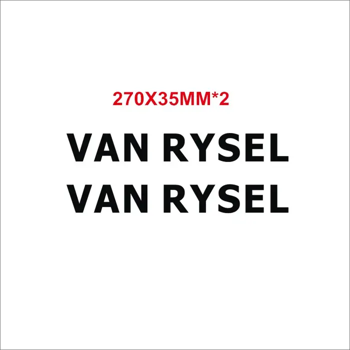 Lot de 2 autocollants pour cadre de vélo VAN RYSEL