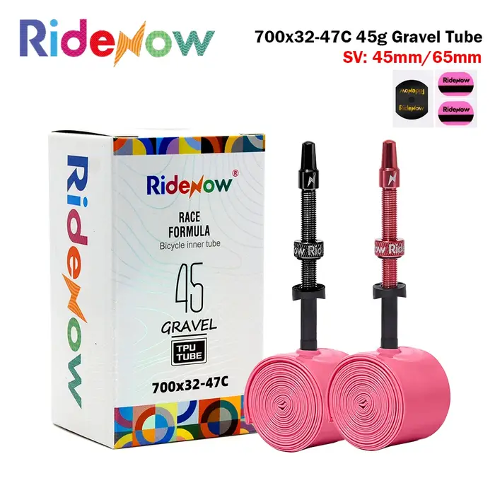 Ridenow 45g gravier 29 pouces 700x32-47c buse métallique Tpu chambre à air noyaux de Valve détachables Tube pneu de
