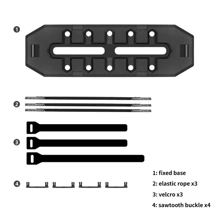 Support de gel énergétique pour vélo de route et gravel en PP blanc avec anneau dentelé pour barres énergétiques et accessoires de cyclisme