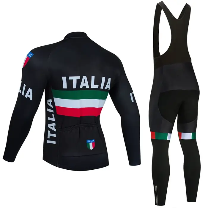 Ensemble de maillot et pantalon de cyclisme d'hiver