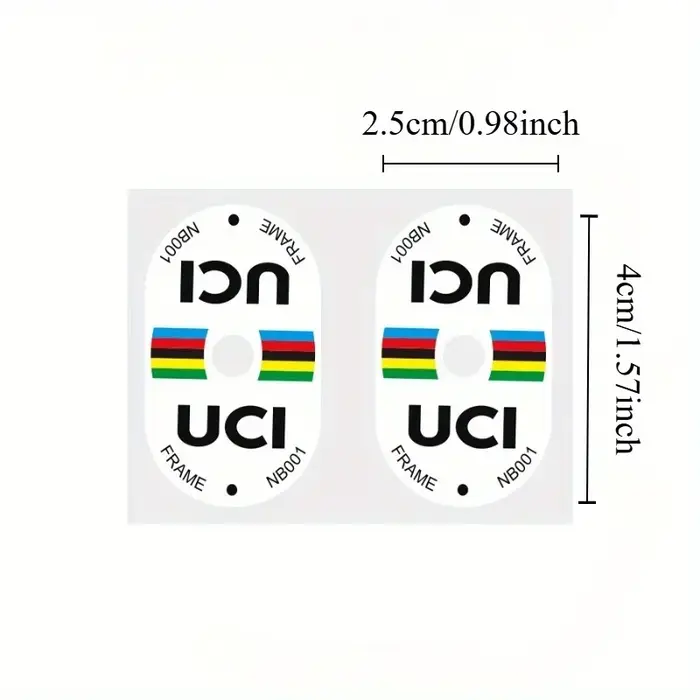 Autocollant de Valve de vélo certifié UCI
