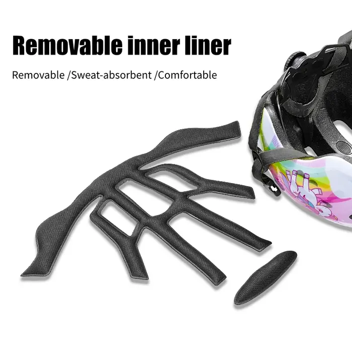 Casque de vélo pour enfants léger ventilé mignon licorne fille Sports de plein air Skateboard équilibre cyclisme