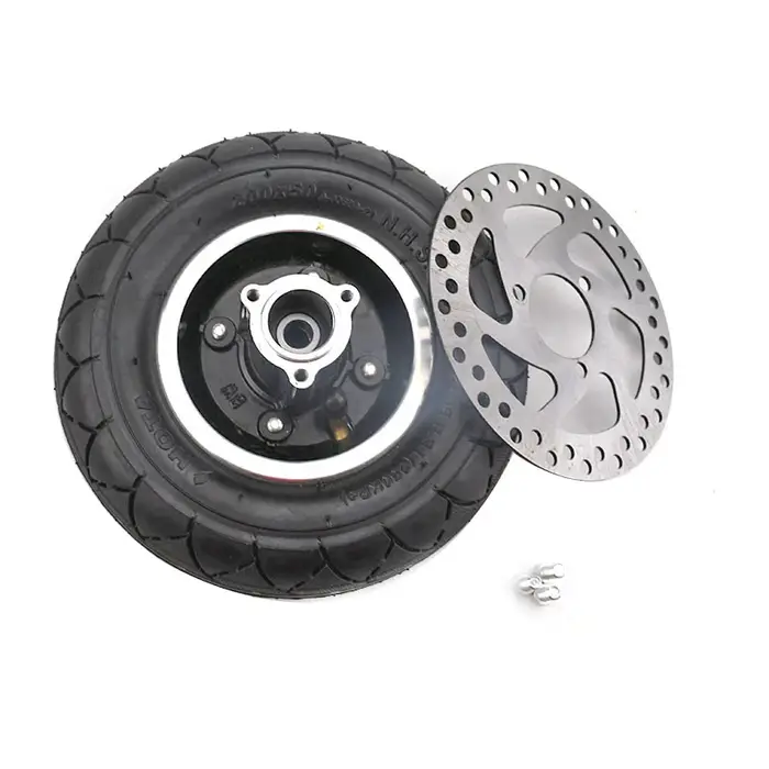 Roue gonflable de 8 pouces 200x50 avec disque de frein pour trottinette électrique Speedway Mini 4 Pro
