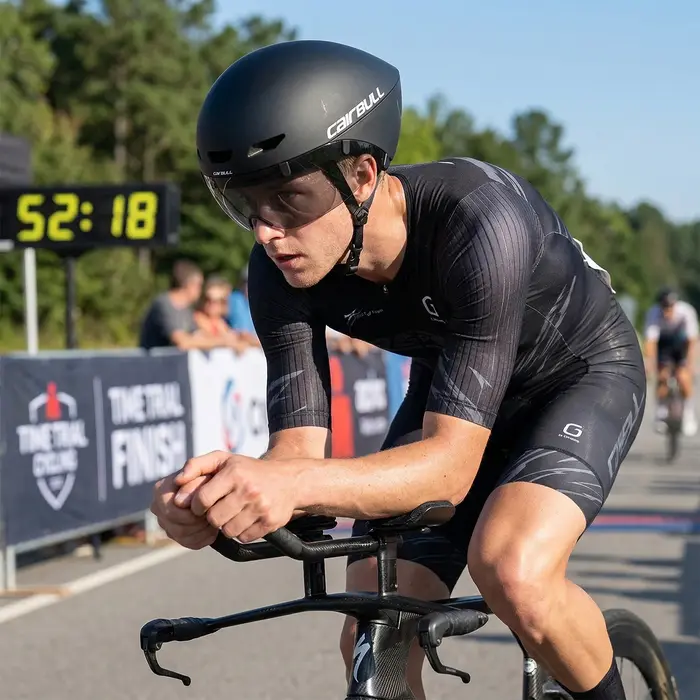 Casque de cyclisme Cairbull TT avec visière