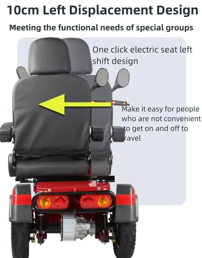 Trottinette de mobilité à 3 roues 600W 60V
