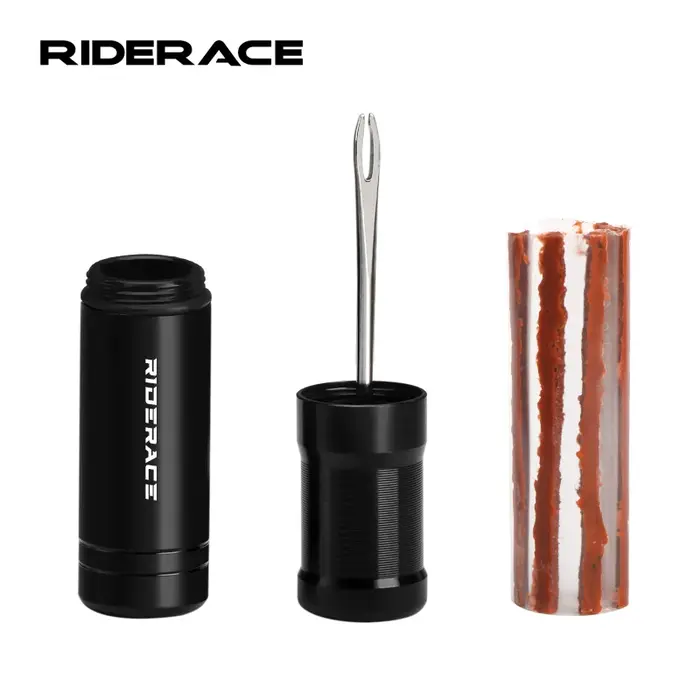 RIDERACE Kit d'outils de réparation de pneus de vélo VTT Tubeless pneu crevaison scellant caoutchouc rayure perceuse ensemble vtt cyclisme sur route