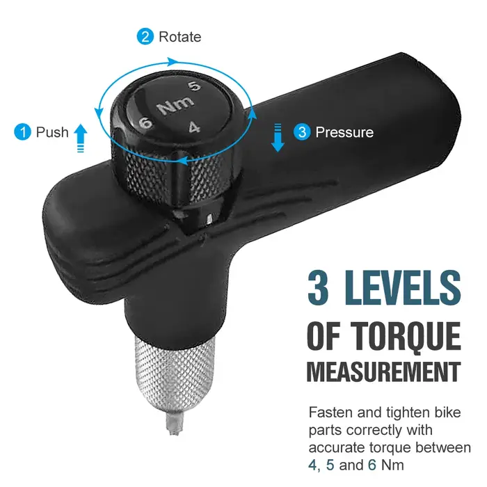 Kit d'entretien de vélo portable, couple réglable, 4 Nm, 5 Nm, 6Nm