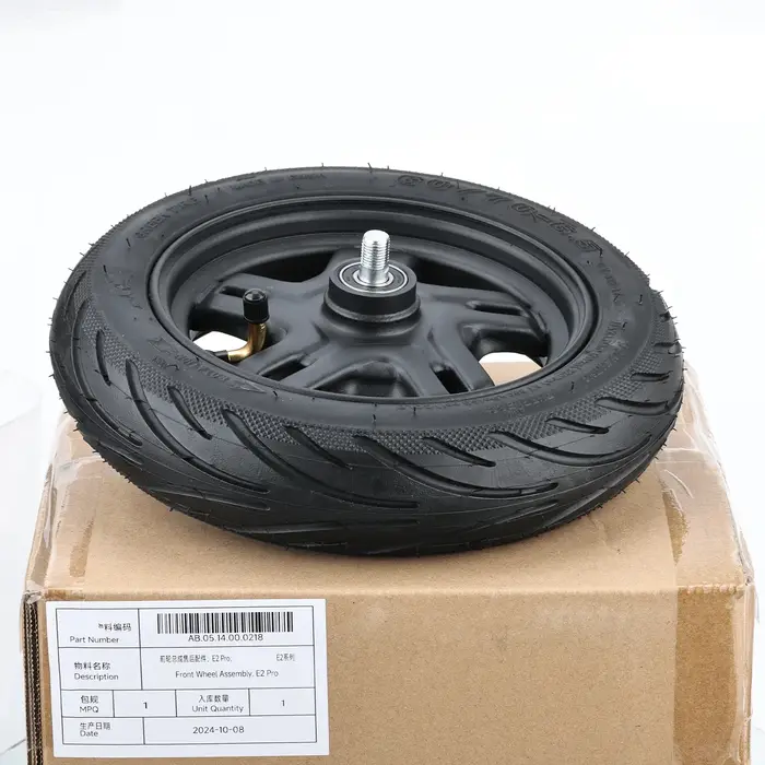 Roue avant 60/70-6.5 pour trottinette électrique Segway E2 Pro, moyeu de roue en alliage d'aluminium