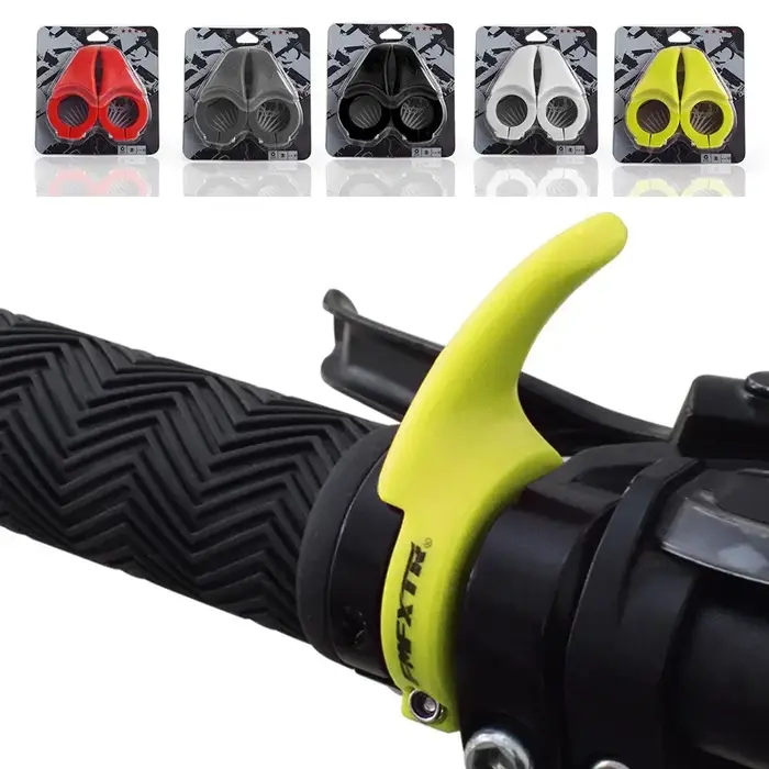 Guidon de vélo de montagne avec poignées noires