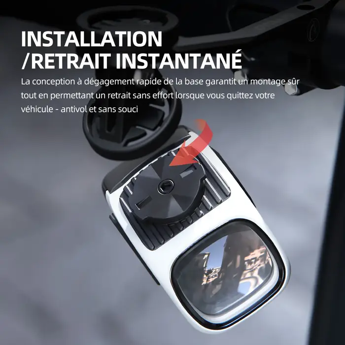 CYCLAMI CYC1700 Phare de vélo suspendu sans fil à télécommande