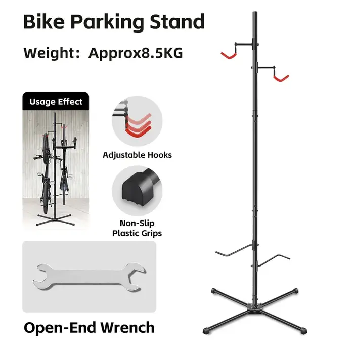 Support de stationnement vertical pour deux vélos WEST BIKING