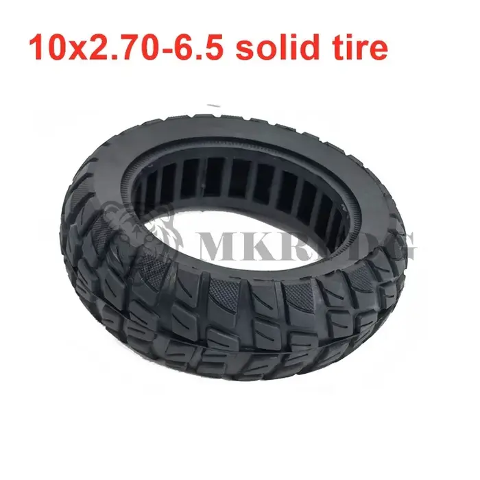 Scooter électrique auto-équilibrage voiture 10 pouces 10x2.70-6.5 pneu solide universel antidéflagrant Non pneumatique