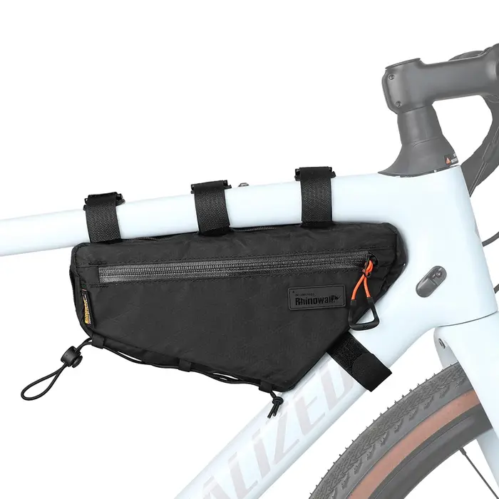 Rhinowalk Sac de Cadre Vélo 1,7L Bikepacking Sac Triangle Sous Tube pour VTT Gravel Route Pochette d
